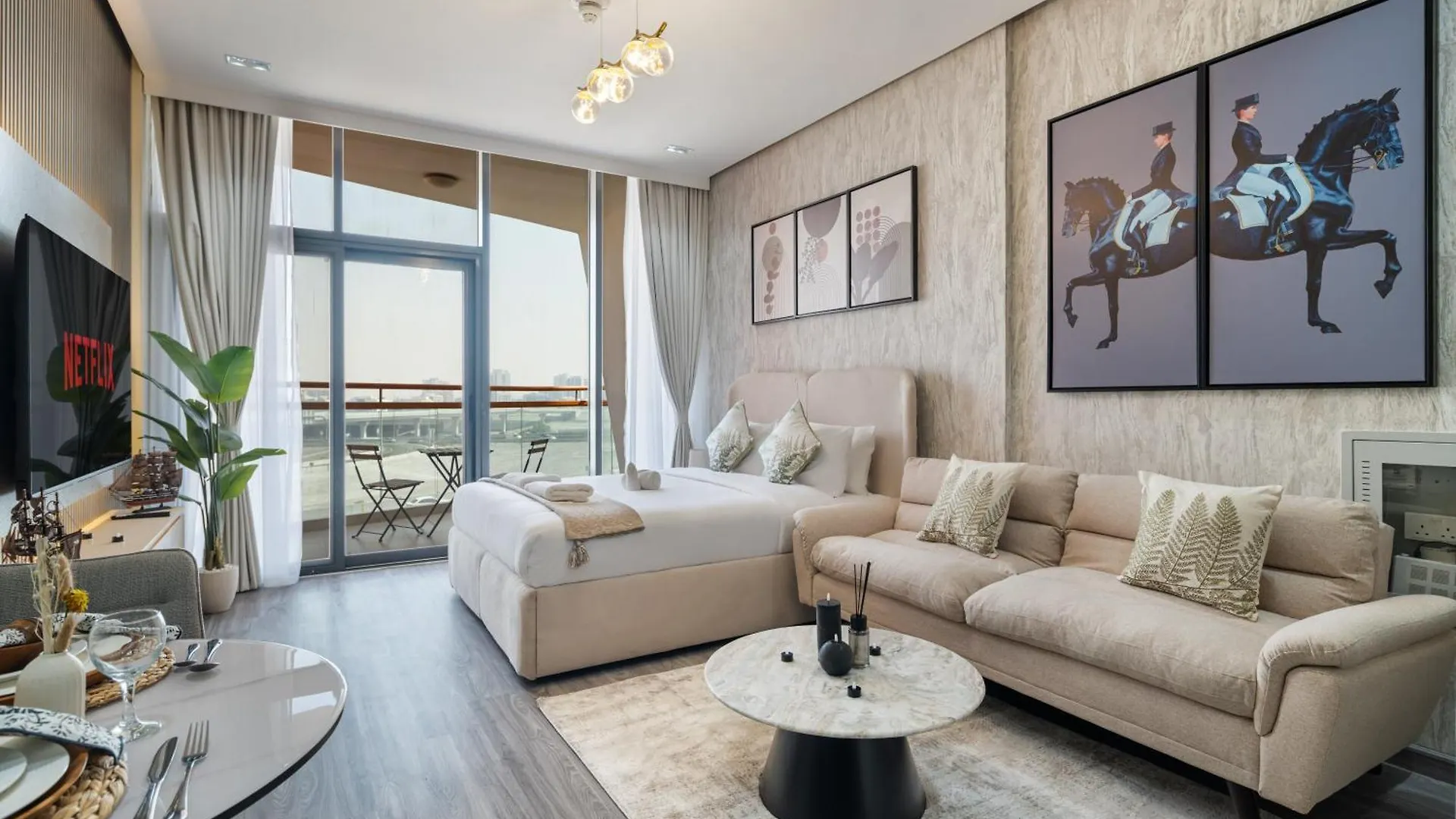 Stylish Studio Apartment In Binghatti Crystals Dubai